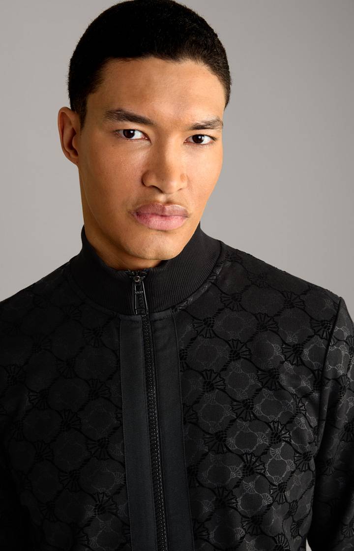 Joop Cornflower-Sweatjacke Thierry in Schwarz gemustert Black Friday