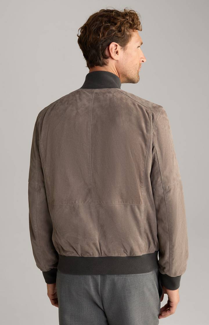 Joop Veloursleder-Blouson Toros in Grau Jubiläumsangebot
