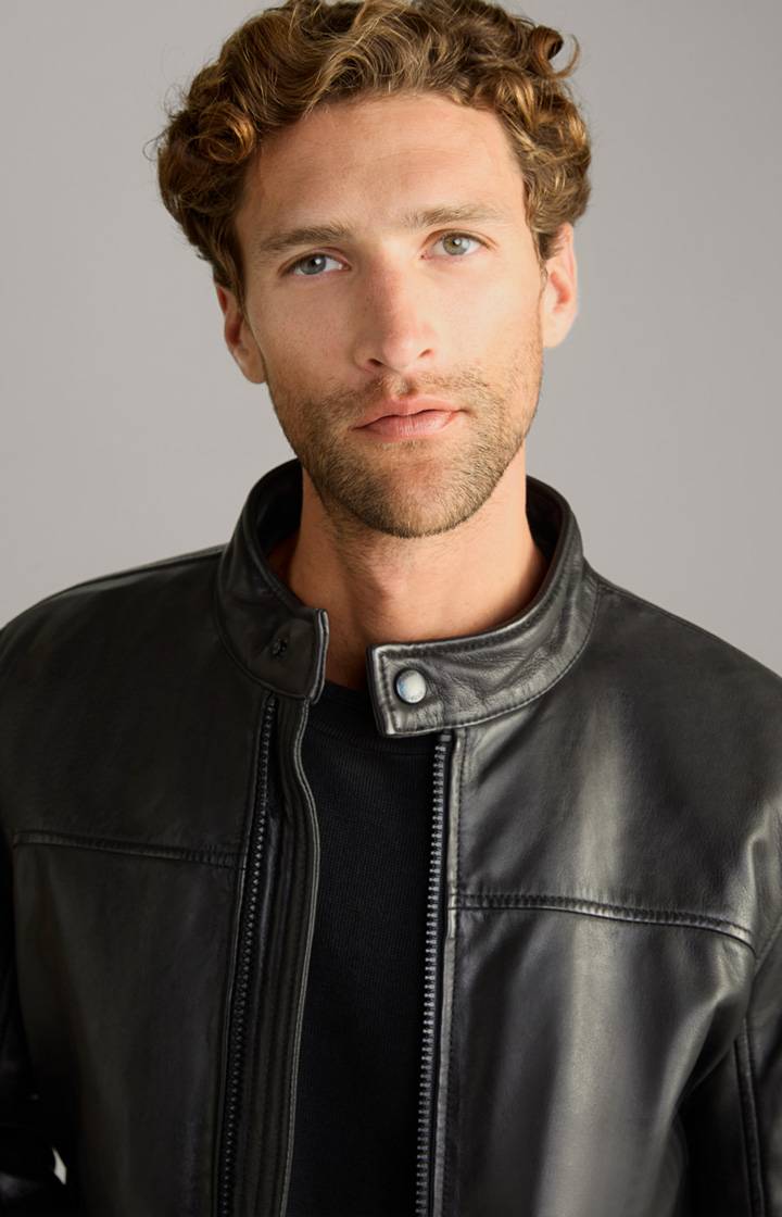 Joop Lederjacke Cleary in Schwarz Lagerräumung
