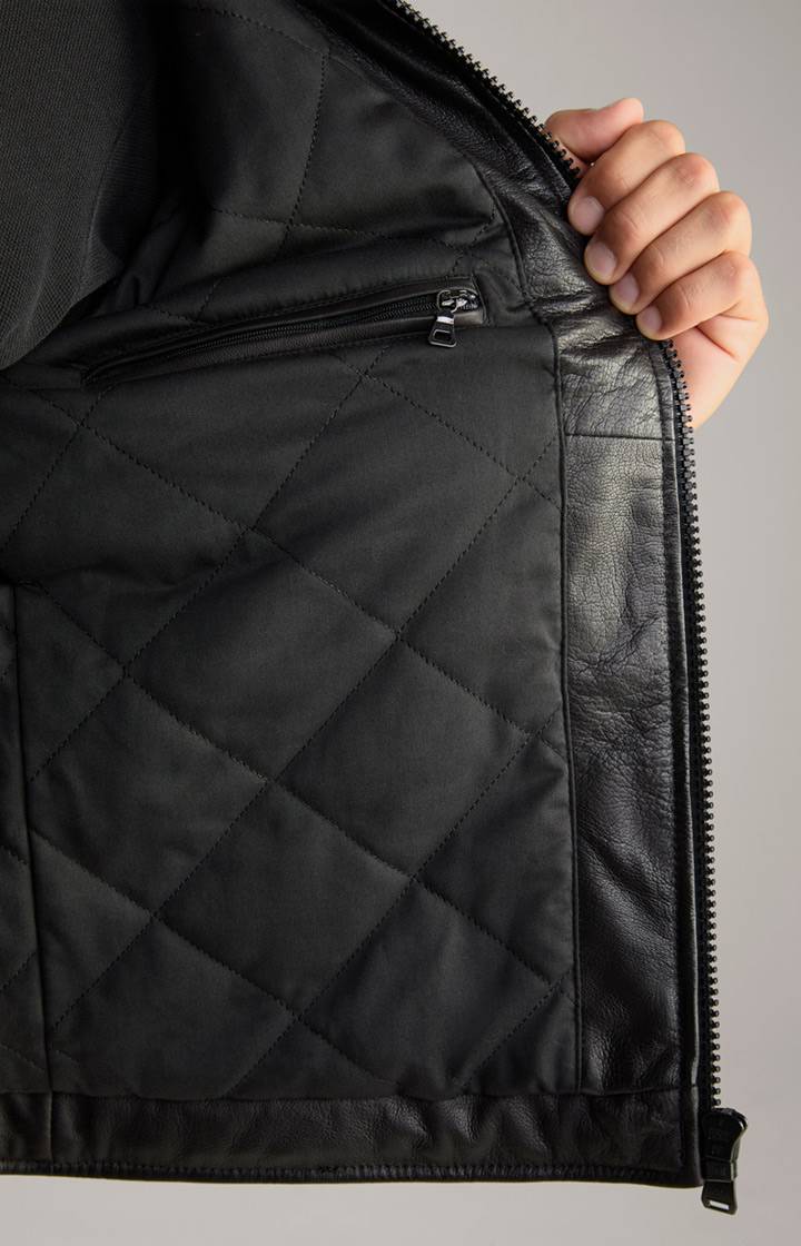 Joop Lederjacke Cleary in Schwarz Lagerräumung
