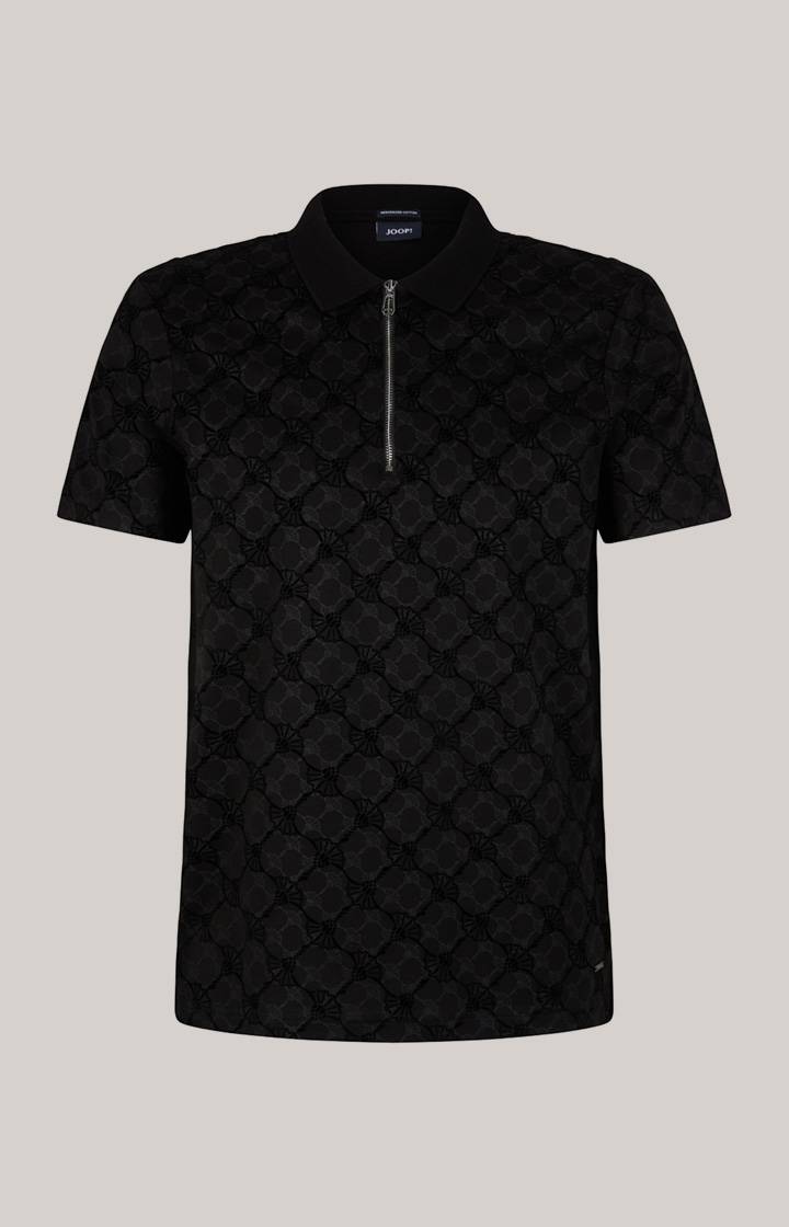 Joop Cornflower-Poloshirt Benito in Schwarz Sonderangebot der Fabrik