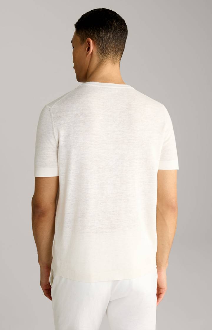 Joop Leinenmix-T-Shirt Maroso in Offwhite Limitierter Zeitrabatt