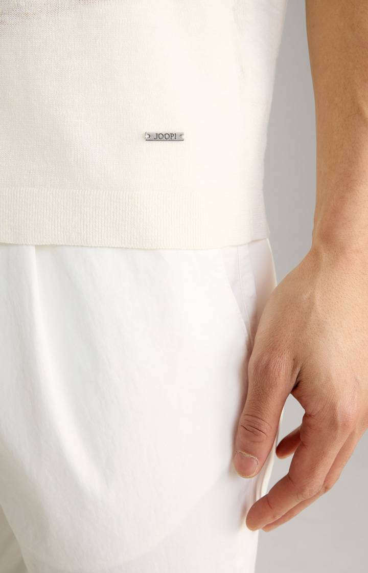 Joop Leinenmix-T-Shirt Maroso in Offwhite Limitierter Zeitrabatt