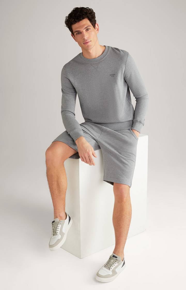 Joop Baumwoll-Sweat-Shorts Santo in Grau meliert Vierteljährliche Förderung