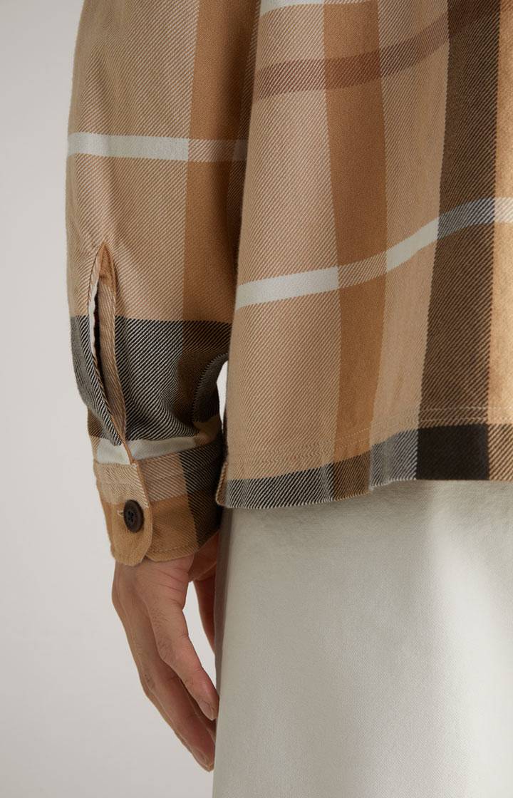 Joop Hemd Harvi in Beige kariert Schlussverkauf