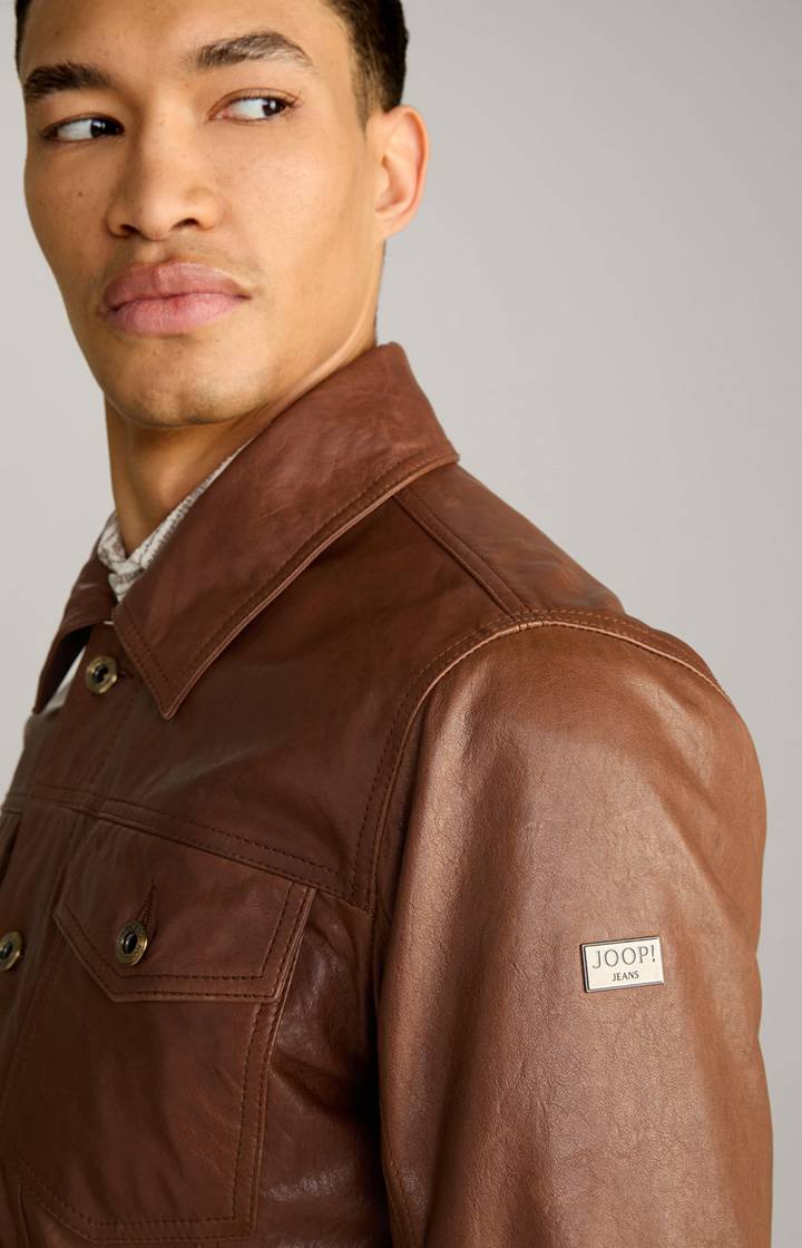 Joop Lederjacke Jean in Braun Fabrikverkauf