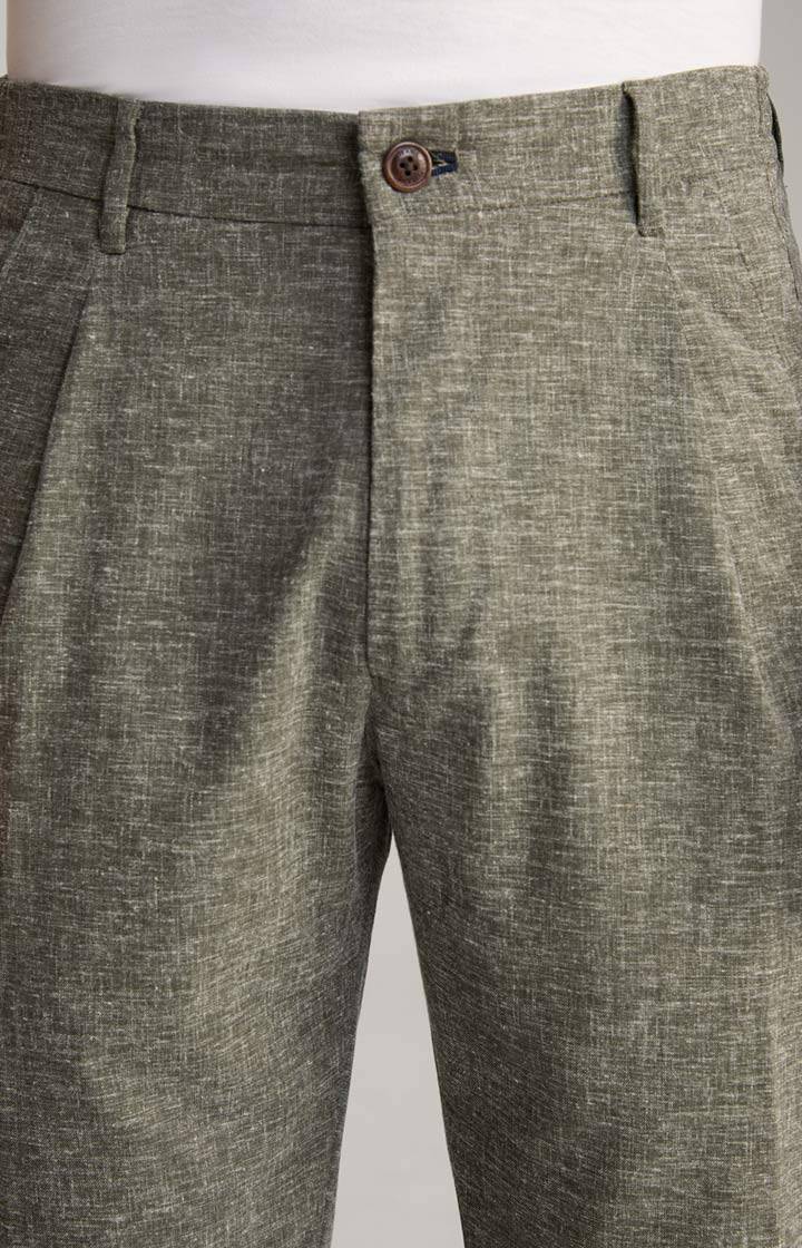 Joop Leinenmix-Chino Lead in Oliv meliert Sonderangebot