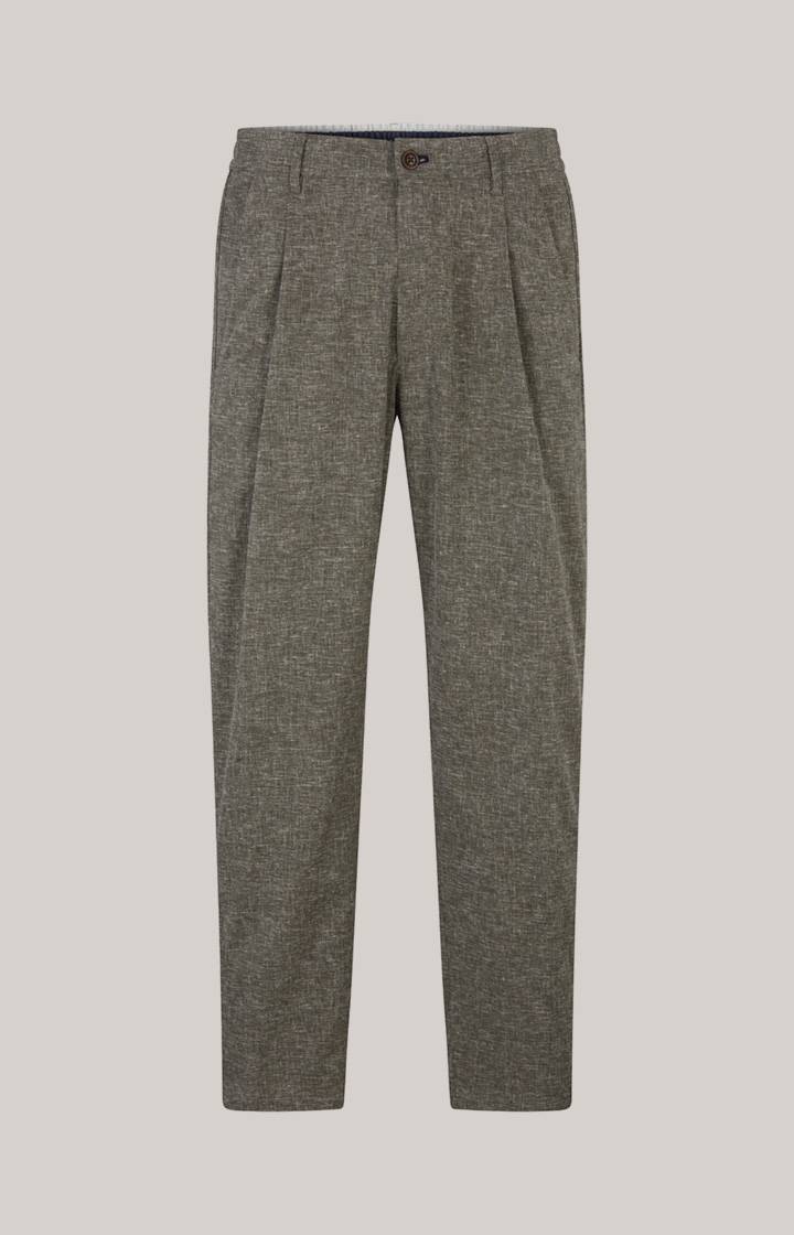 Joop Leinenmix-Chino Lead in Oliv meliert Sonderangebot