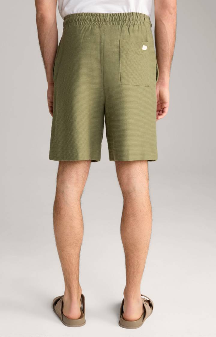 Joop Baumwoll-Shorts Damiano in Oliv strukturiert Black Friday