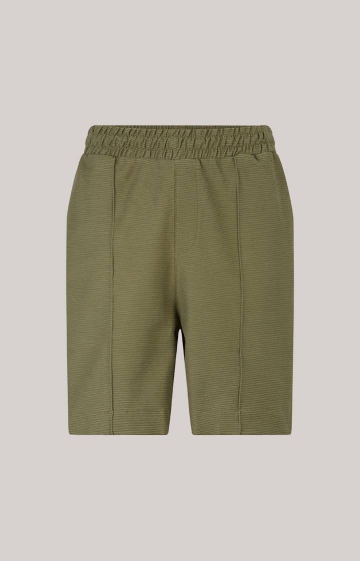 Joop Baumwoll-Shorts Damiano in Oliv strukturiert Black Friday