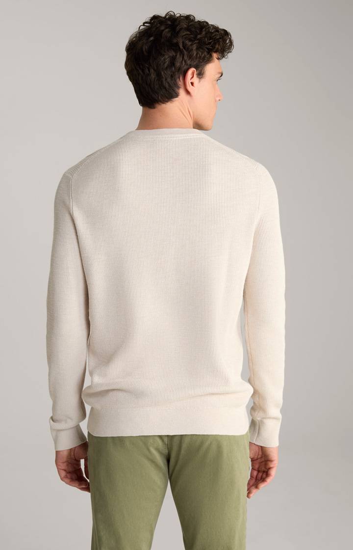Joop Strickpullover Henley in Hellbeige Cyber Monday
