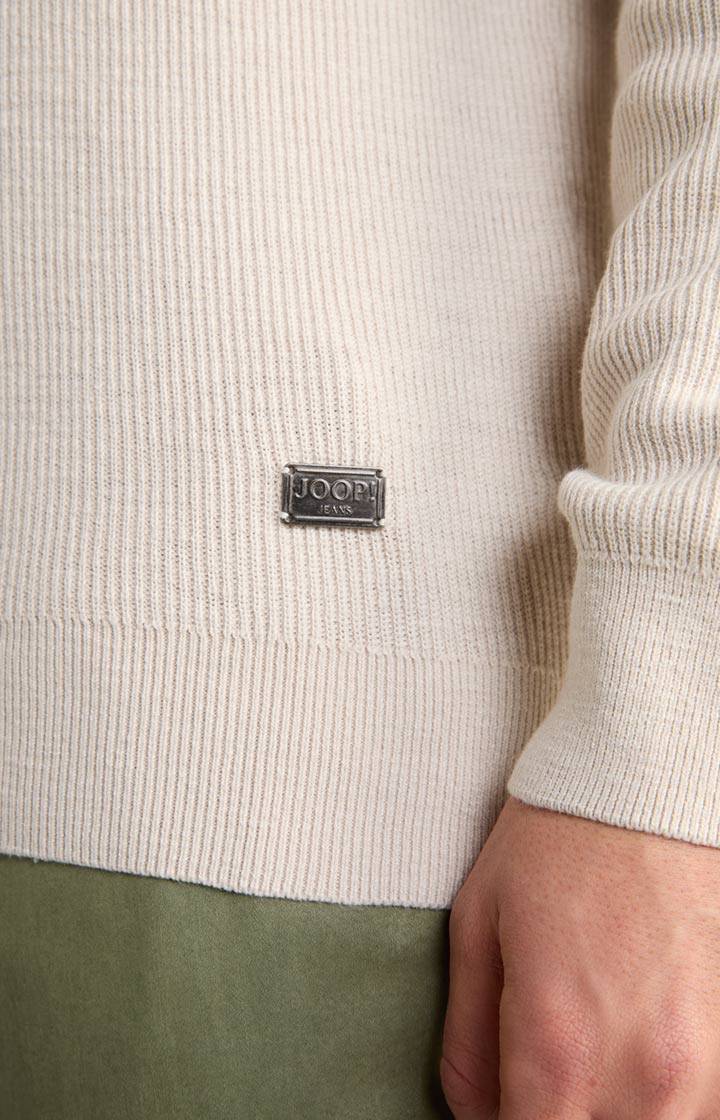 Joop Strickpullover Henley in Hellbeige Cyber Monday