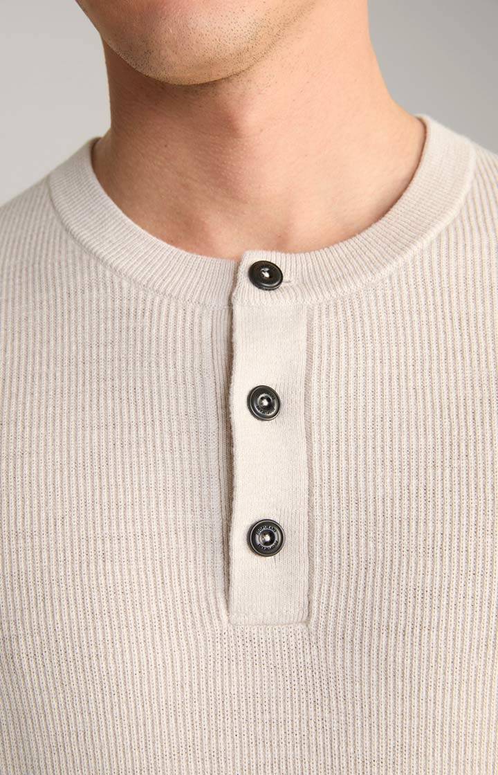 Joop Strickpullover Henley in Hellbeige Cyber Monday