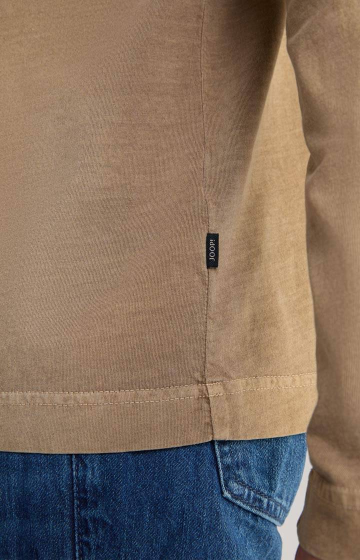 Joop Baumwoll-Langarmshirt Carlito in Hellbraun Osterangebot