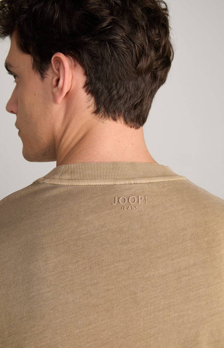 Joop Baumwoll-Langarmshirt Carlito in Hellbraun Osterangebot