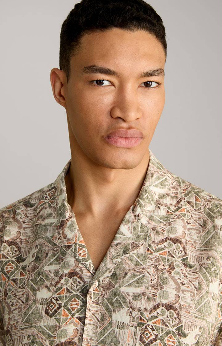 Joop Viskose-Hemd Hanes in Beige gemustert Valentinstagsangebot