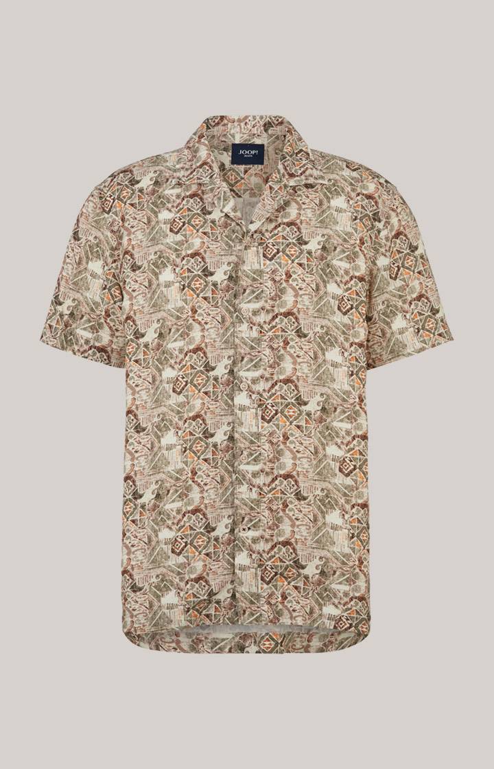 Joop Viskose-Hemd Hanes in Beige gemustert Valentinstagsangebot