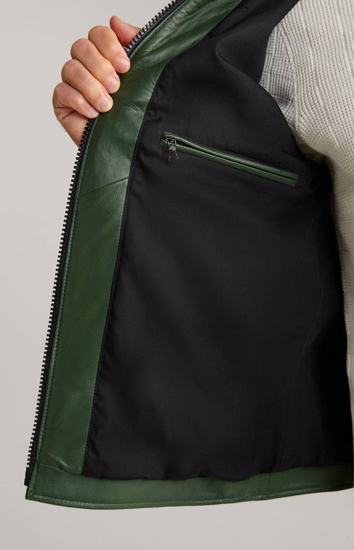 Joop Lederjacke Lif in Grün Heißer Verkauf