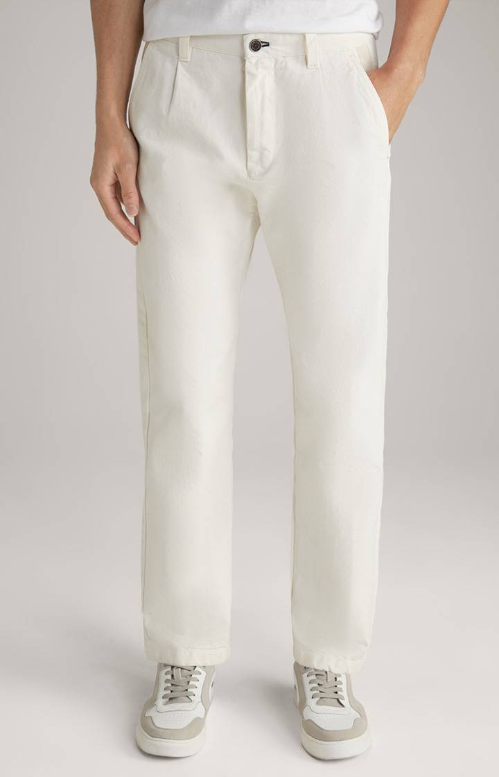 Joop Baumwoll-Chino Len in Offwhite Große Rabatte