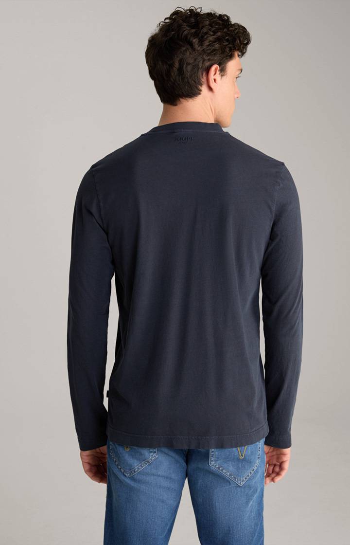 Joop Baumwoll-Langarmshirt Carlito in Navy Saisonale Angebote