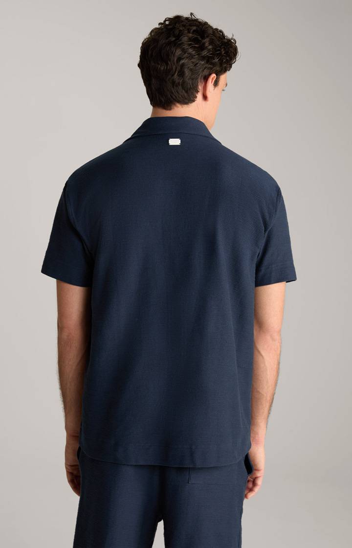 Joop Hemd Damian in Navy strukturiert Räumungsverkauf