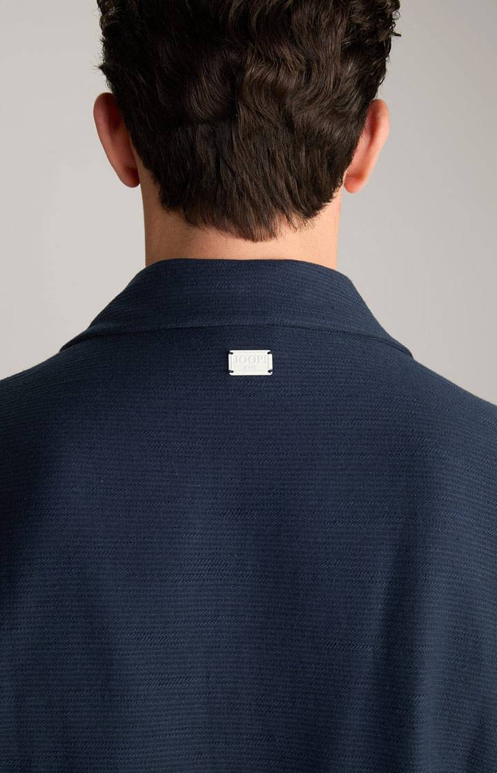 Joop Hemd Damian in Navy strukturiert Räumungsverkauf
