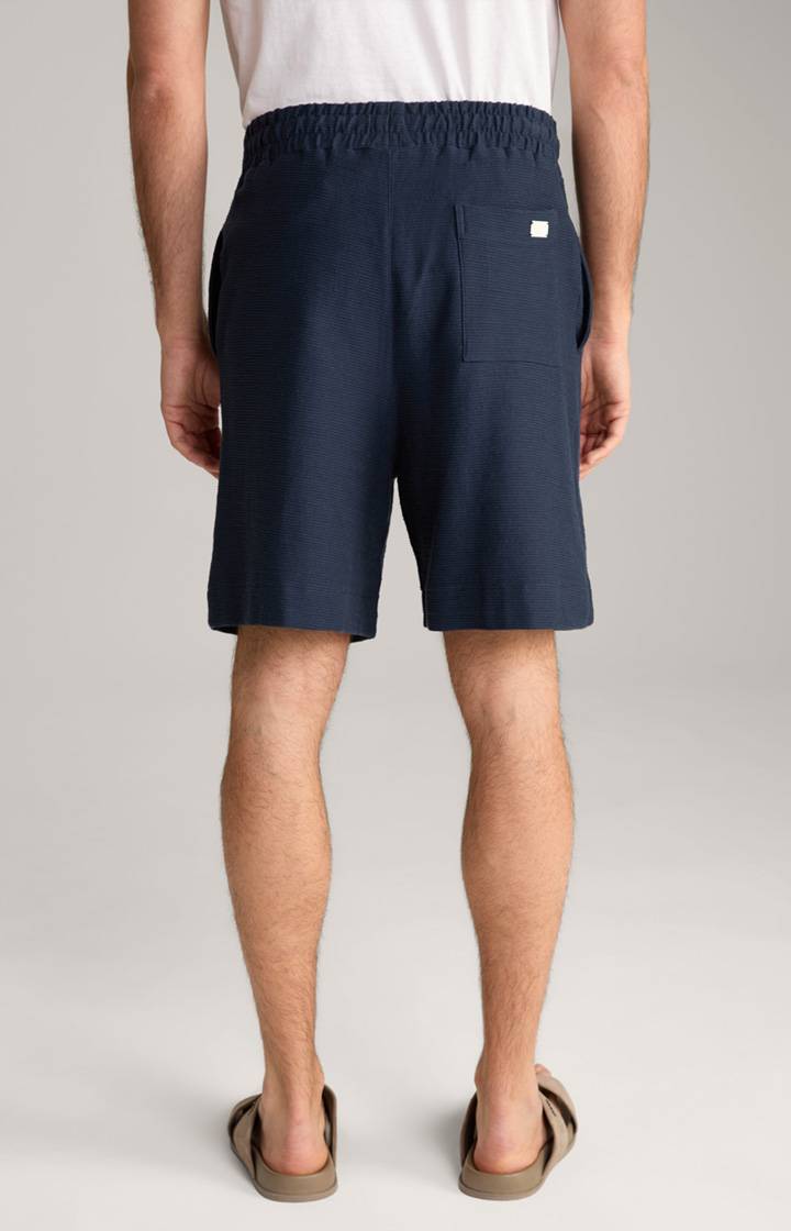 Joop Baumwoll-Shorts Damiano in Navy strukturiert Kauf eins, bekomm eins gratis