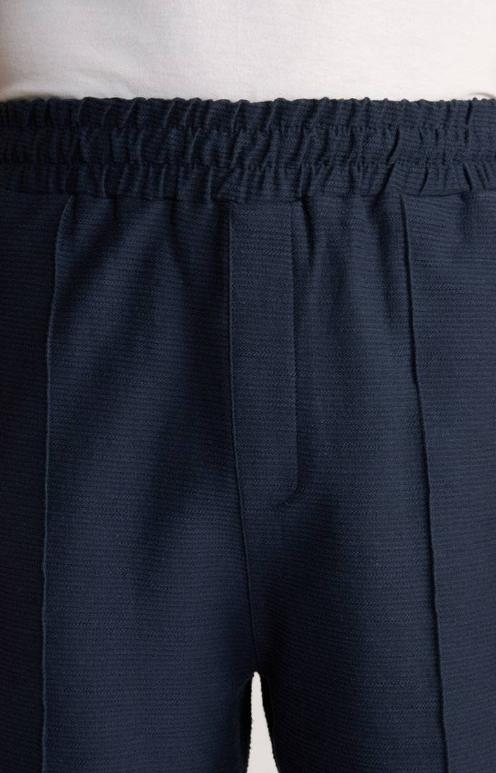 Joop Baumwoll-Shorts Damiano in Navy strukturiert Kauf eins, bekomm eins gratis
