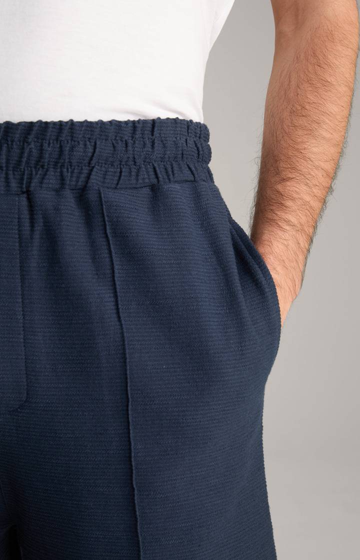 Joop Baumwoll-Shorts Damiano in Navy strukturiert Kauf eins, bekomm eins gratis