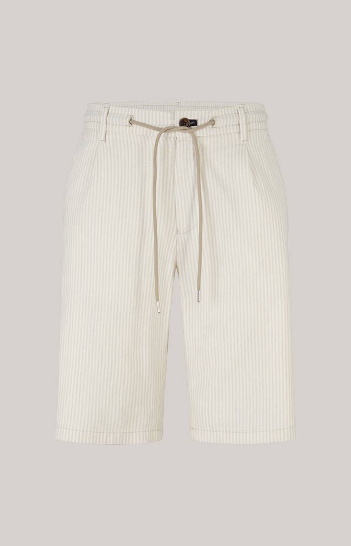 Joop Leinenmix-Shorts Ruby in Beige gestreift Super Sparpreis