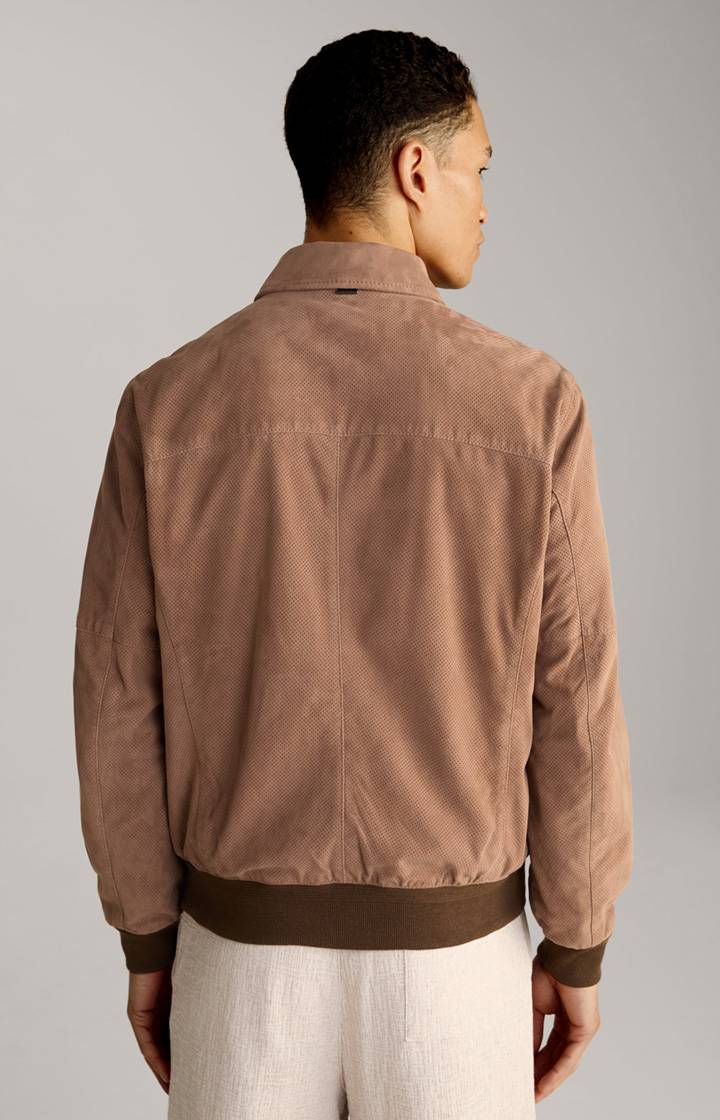 Joop Ziegenvelours-Lederjacke Laup in Hellbraun zollfrei