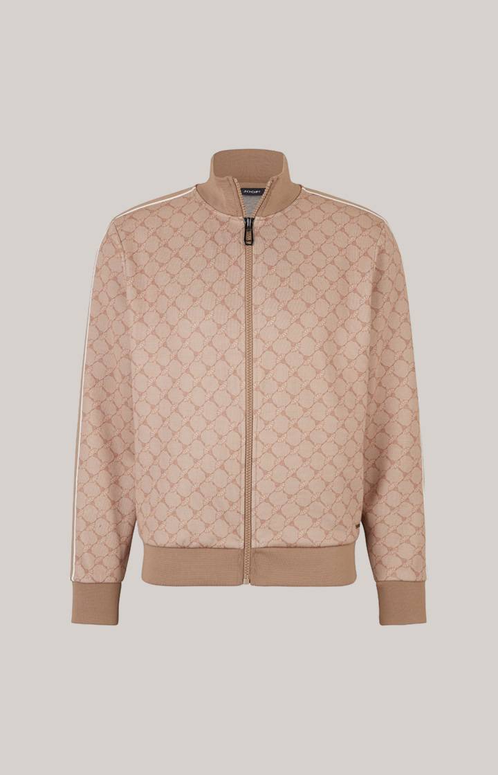 Joop Cornflower-Sweatjacke Tayfun in Beige gemustert Schlussverkauf