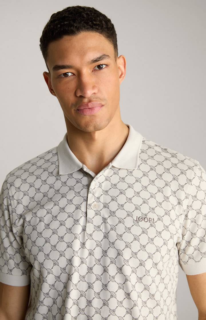 Joop Cornflower Poloshirt Paigam in Offwhite gemustert Blitzverkäufe