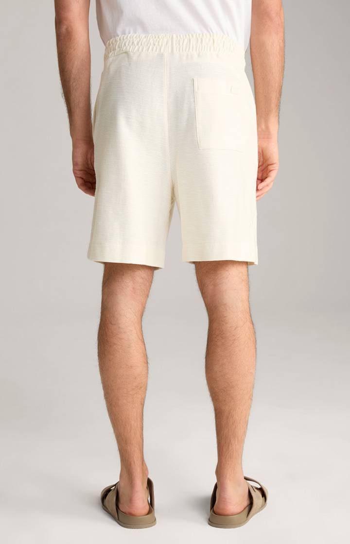 Joop Baumwoll-Shorts Damiano in Creme strukturiert Sonderangebot