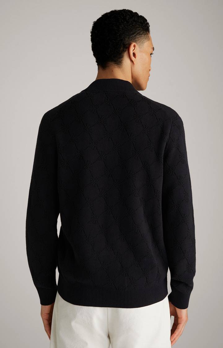 Joop Cornflower-Strickjacke Raveno in Schwarz gemustert Zeitlich begrenztes Angebot