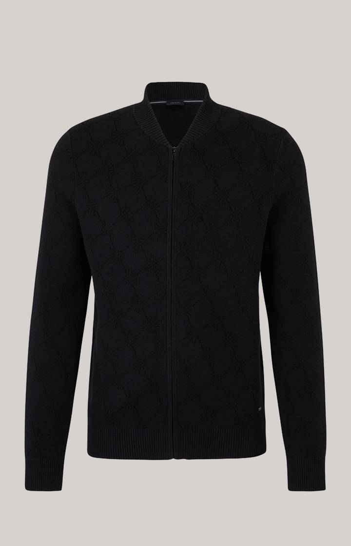 Joop Cornflower-Strickjacke Raveno in Schwarz gemustert Zeitlich begrenztes Angebot