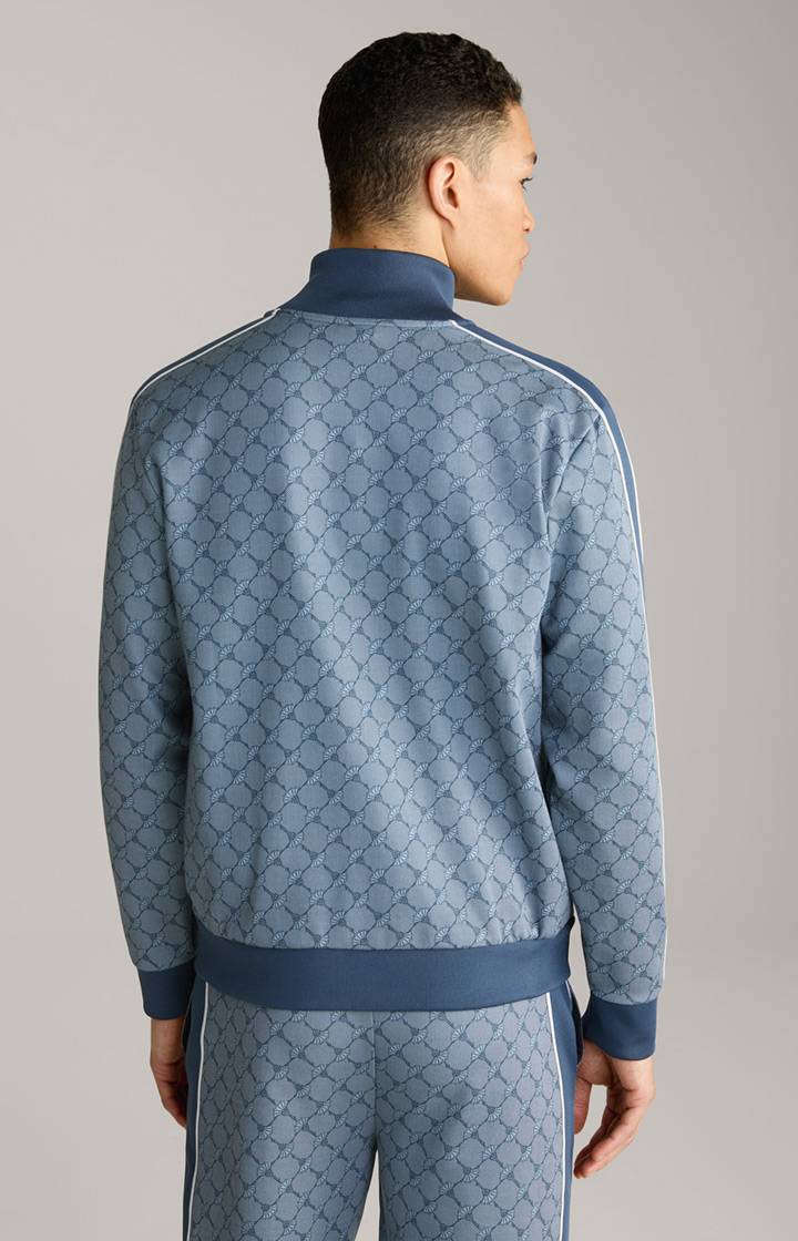 Joop Cornflower-Sweatjacke Tayfun in Blau gemustert Neuheiten