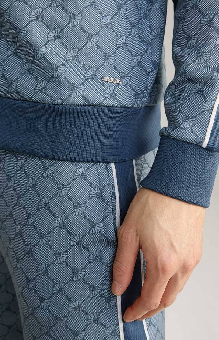 Joop Cornflower-Sweatjacke Tayfun in Blau gemustert Neuheiten