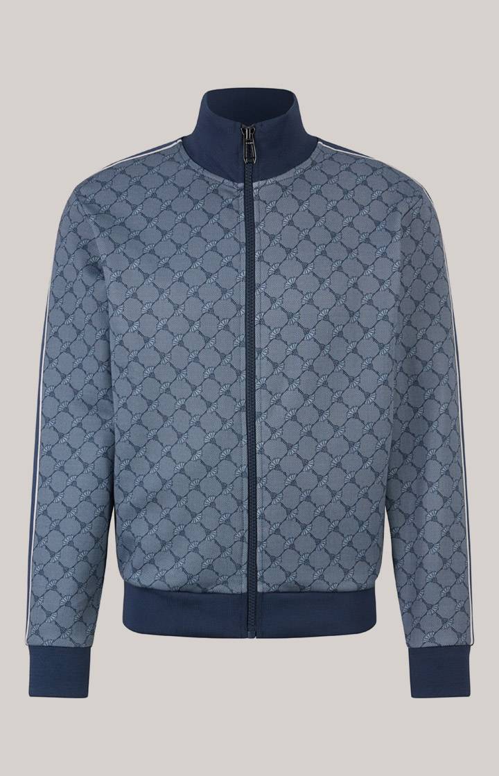 Joop Cornflower-Sweatjacke Tayfun in Blau gemustert Neuheiten