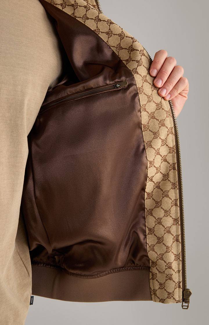 Joop Cornflower-Jacke Escor in Beige/Braun gemustert Kauf eins, bekomm eins gratis