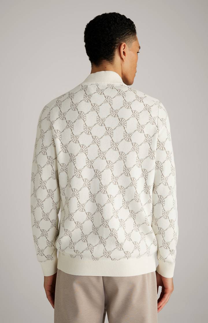 Joop Cornflower-Strickjacke Raveno in Weiß gemustert Sonderangebote