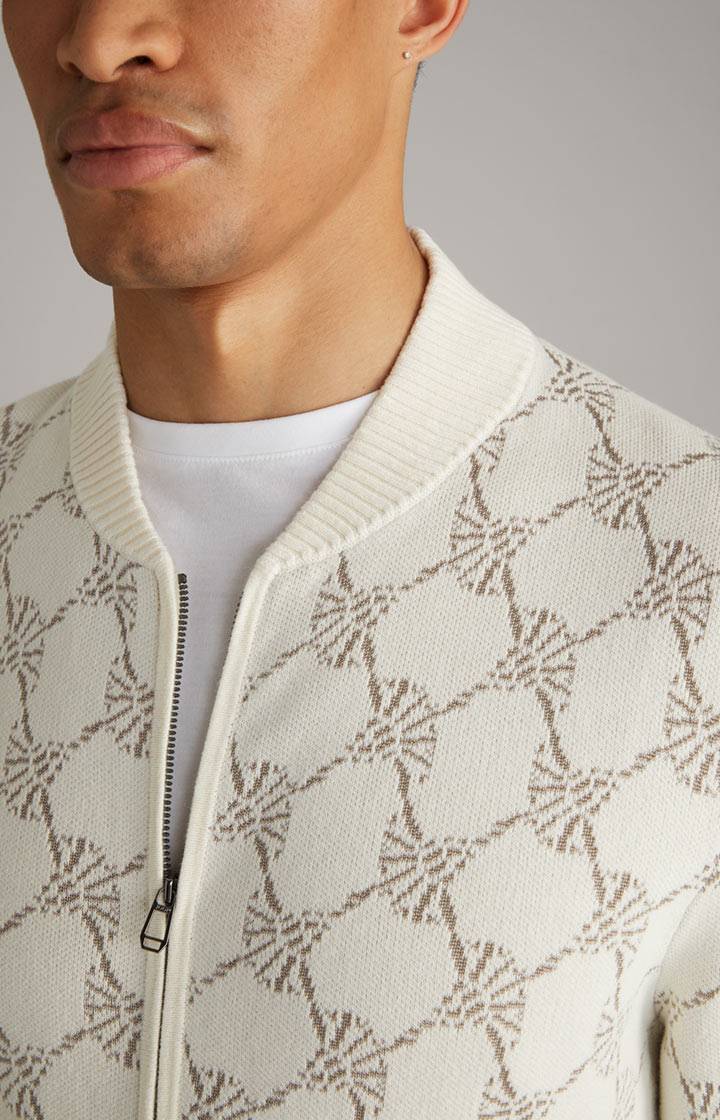 Joop Cornflower-Strickjacke Raveno in Weiß gemustert Sonderangebote