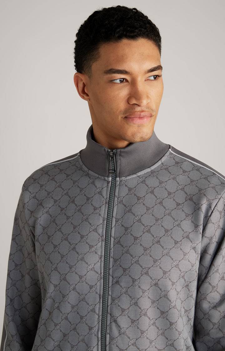Joop Cornflower-Sweatjacke Tayfun in Grau gemustert Letzte 3 Tage