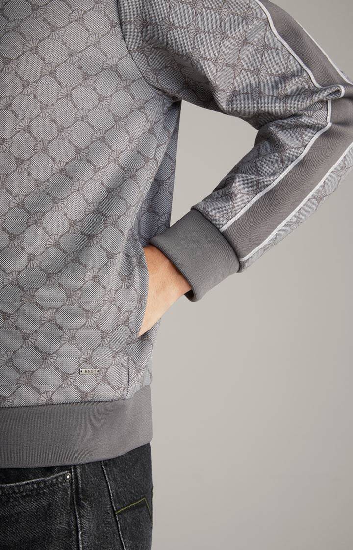 Joop Cornflower-Sweatjacke Tayfun in Grau gemustert Letzte 3 Tage