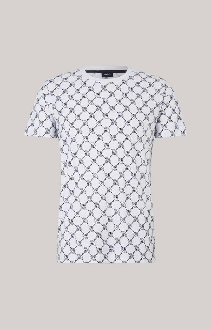 Joop Cornflower-T-Shirt Tyron in Weiß gemustert Nur noch ein Tag übrig