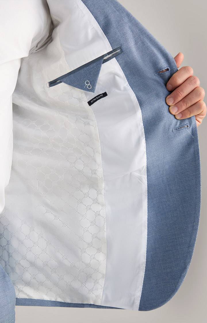 Joop Wedding-Baukasten-Sakko Damon in Hellblau strukturiert Sonderangebot