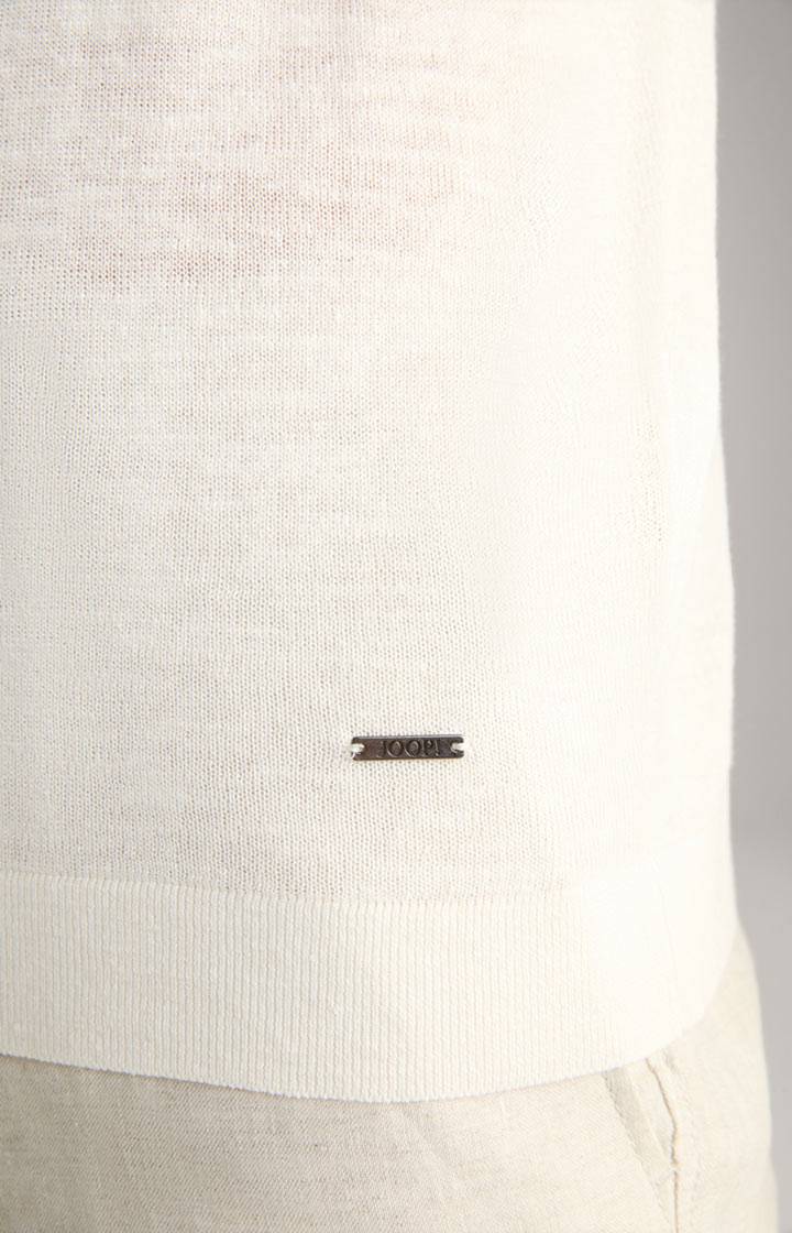 Joop Leinenmix-Poloshirt Malioso in Offwhite Jubiläumsangebot