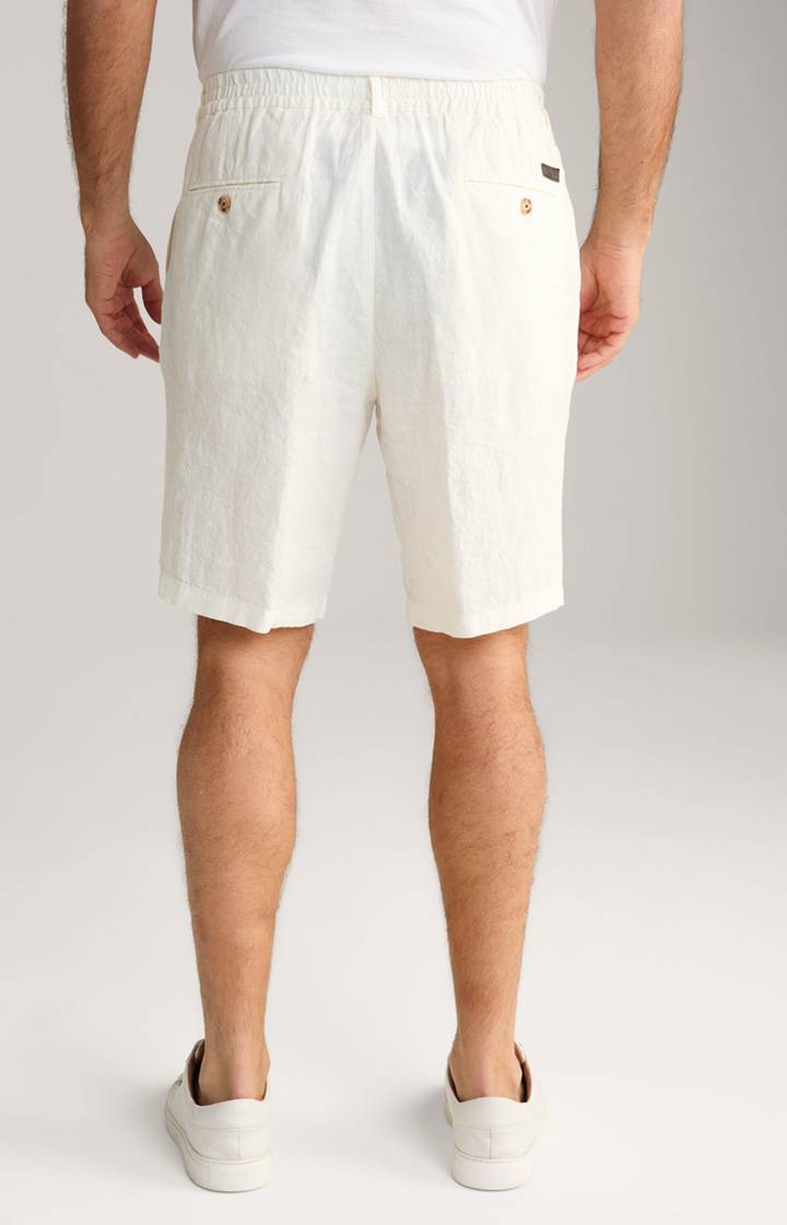 Joop Leinen-Shorts Dinghy in Offwhite meliert Lagerräumung