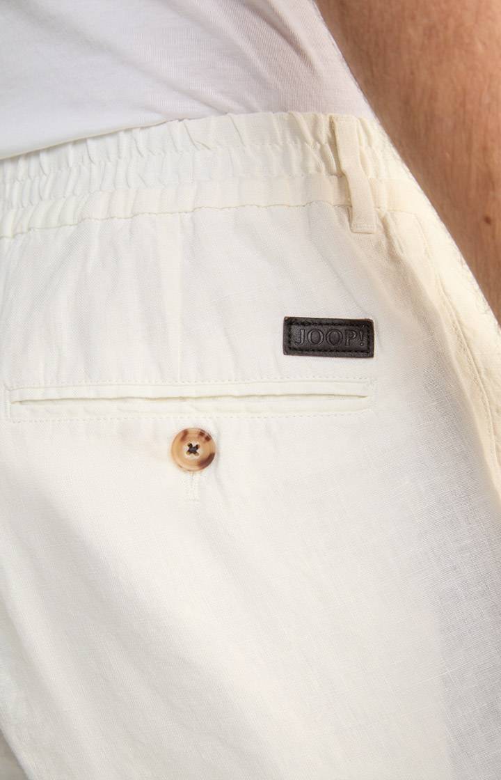 Joop Leinen-Shorts Dinghy in Offwhite meliert Lagerräumung