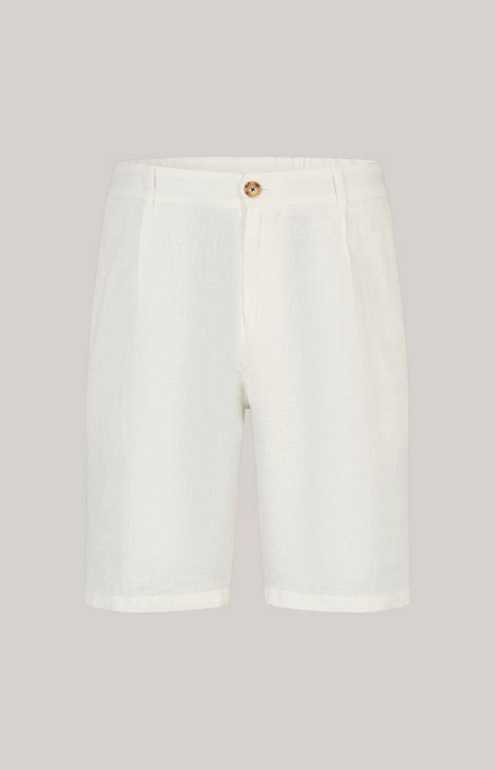 Joop Leinen-Shorts Dinghy in Offwhite meliert Lagerräumung